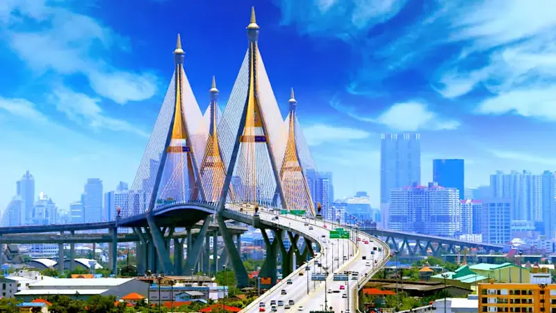 Bhumibol Bridge BANGKOK