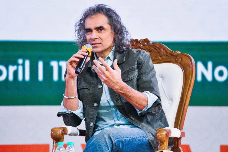 Imtiaz Ali at the Doon Book Festival, in Dehradun.