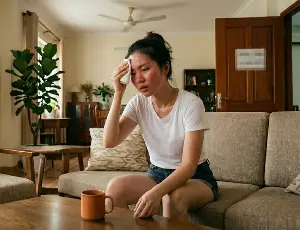 Going from the hot sun into an air-conditioned room: Should you go in immediately or wait a few minutes?