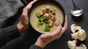 Easy Mushroom Soup Recipe With Fresh Mushrooms And Herbs For A Simple Rainy-Day Meal