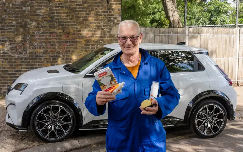 Motoring editor Paul Hudson with the everyday items you can use to fix car issues - Andrew Crowley