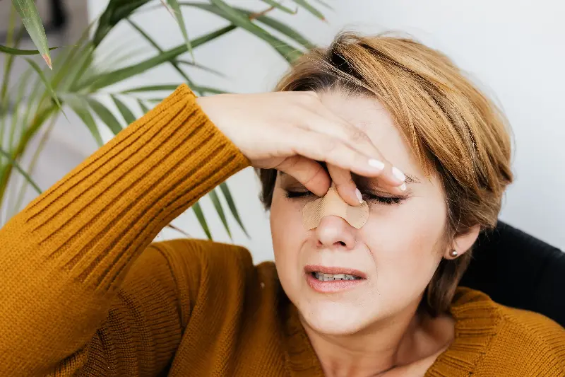 Blocked nose during the rainy season is often due to allergens. 