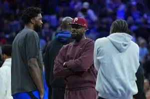 Joel Embiid responds to rumor LeBron James confronted him at 76ers practice