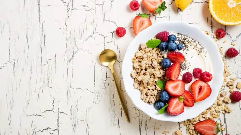 cereal for breakfast