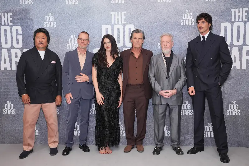 The cast of The Dog Stars at Thursday’s premiere in London (PA)