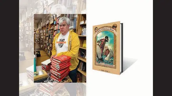 David Handler, whose alias is Lemony Snicket, says the similarity to “Jiminy Cricket” was a Freudian slip. (INSTAGRAM/@GREENAPPLEBOOKS)