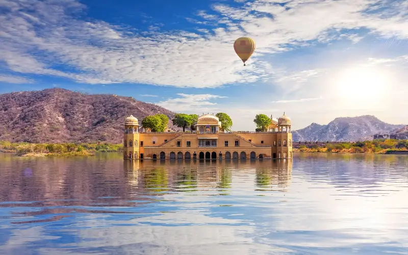 Jaipur offers striking views from above, such as Jal Mahal, pictured here - Anton Aleksenko/Alamy
