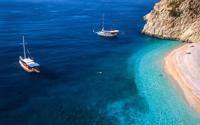 This stretch of coast is famed for it’s cerulean seas - ihsanyildizli
