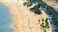 Famous European beaches made from Sahara desert sand.