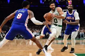 NBA: Celtics storm to early lead, roll past 76ers in series opener