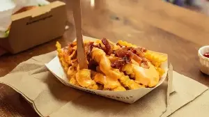 Try a healthier cheesy fries recipe