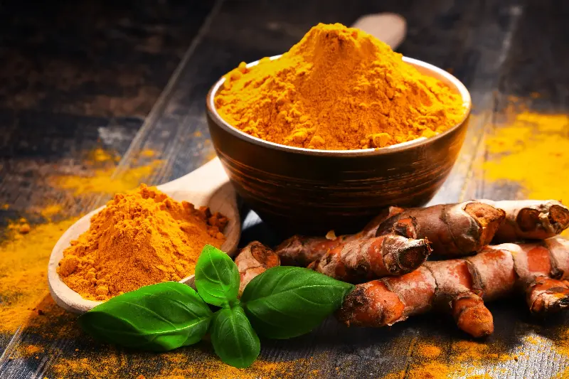 Turmeric, or haldi, is a powerful healing spice known for its anti-inflammatory properties. 