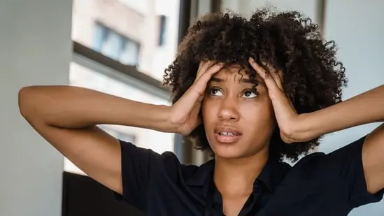 Stress is harmful to hair health. 