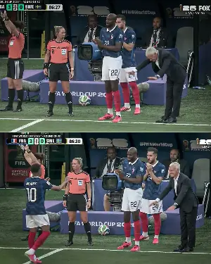 Coach Deschamps praised Mbappe after the big win against Sweden.