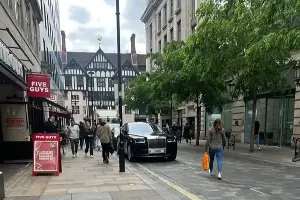 Driver arrested on suspicion of attempted murder after cars ploughs into three pedestrians in central London