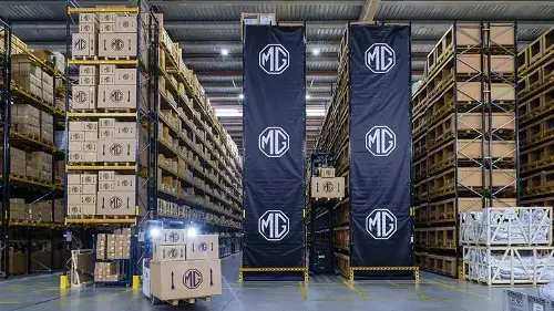Almacén de recambios de MG en Guadalajara