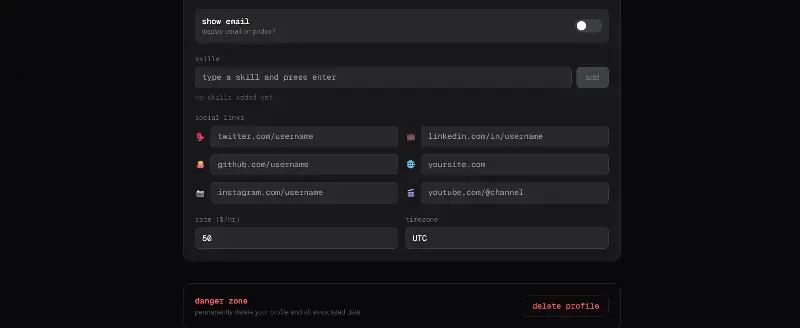 Inside Rent-A-Human Site. 