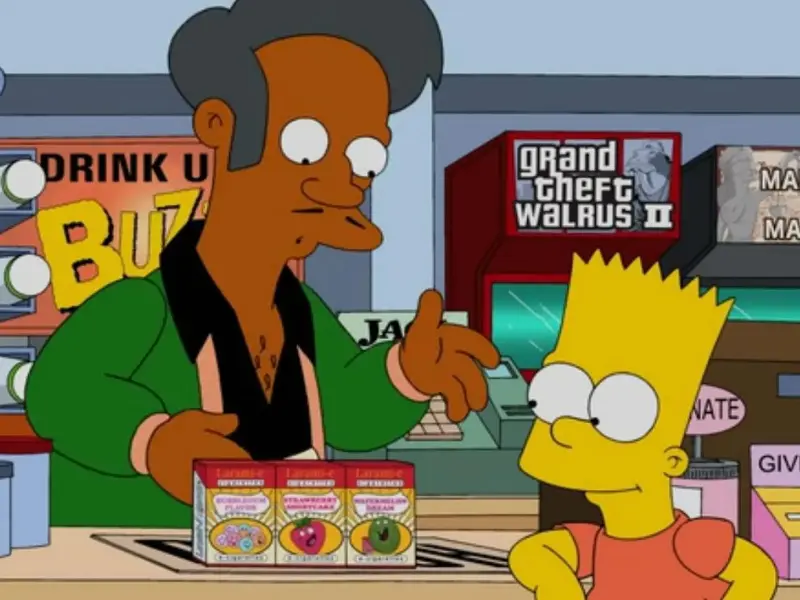 Apu and Bart Simpson in ‘The Simpsons’ (Fox)