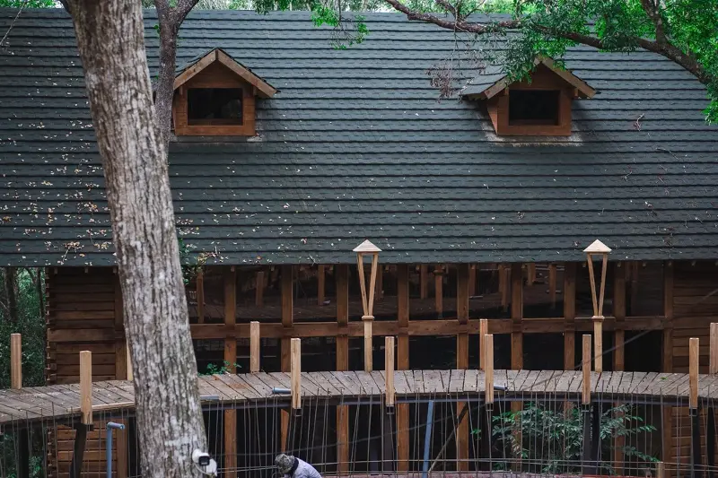 The treehouse complex in Mang Den has been nominated for the World's Best Tourist Village - Photo 5.