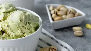 Looking for a healthy dessert? Dr Rupy Aujla shares gut-friendly pistachio and chocolate frozen yoghurt recipe