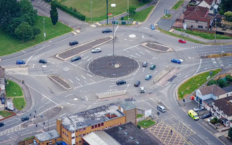 One of Swindon’s unique offerings, the Magic Roundabout with five mini-roundabouts - David Goddard