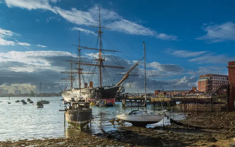 HMS Warrior is permanently moored at Portsmouth Historic Dockyard - getty