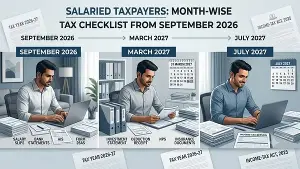 Next ITR filing in July 2027: Here's the month-wise checklist salaried taxpayers should follow starting today