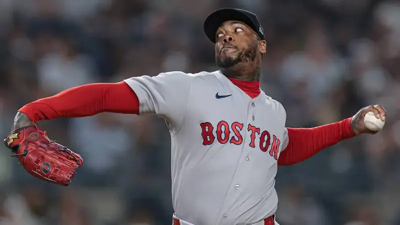 Boston Red Sox pitcher Aroldis Chapman
