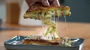 Chef Ranveer Brar shows how to make crispy masala cheese toast with and without eggs: See step-by-step preparation