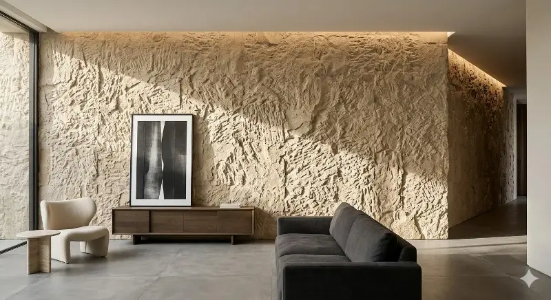 This design enhances the tactile feel with a rugged edge. 