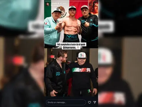 La primer defensa del campeón indiscutido del peso semipesado será el 12 de septiembre en Las Vegas frente a Terence Trawford. (Instagram: canelo).