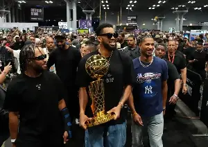 The Knicks will open their NBA Cup title defense against LeBron James and the 76ers