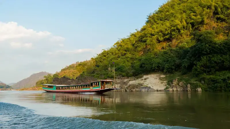 Landscape during Mekong cruise Laos