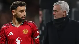 Furious Bruno Fernandes does his best impression of Jose Mourinho after seeing Man Utd team-mate Lisandro Martinez sent off in Leeds loss