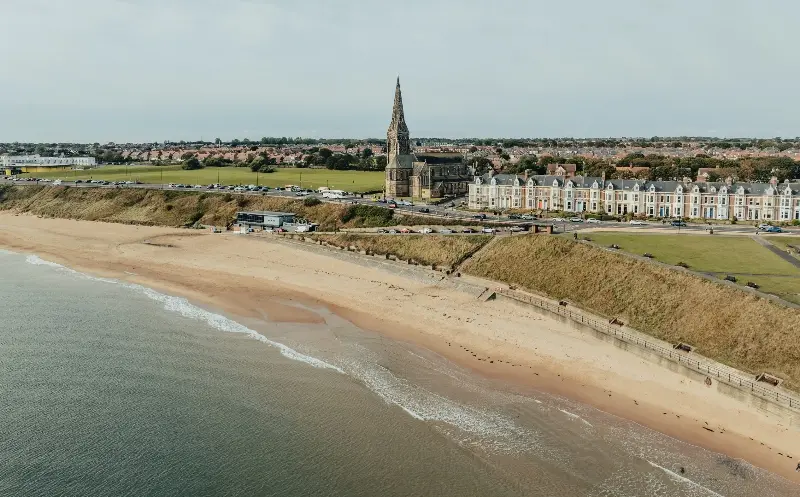 The North Tyneside coastline is blessed with sandy beaches - Abstract Aerial Art/Getty