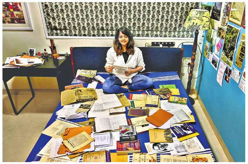 Saranya Subramanian is currently in the thick of digitising archives entrusted to her by Adil Jussawalla. 