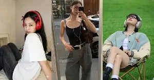Headphones are not just for listening to music; they're becoming a fashion trend among young people.