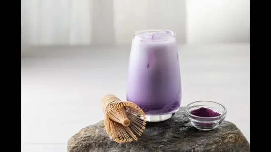 An ube latte. (Adobe Stock)