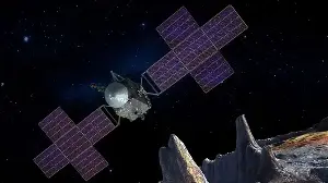 Asteroid 16 Psyche, a metal-rich world roughly 225 kilometres wide orbiting between Mars and Jupiter, may contain extraordinary amounts of iron and nickel — enough that back-of-the-envelope estimates have put its theoretical metal value at around $10,000 quadrillion, a number so vast it dwarfs the entire global economy.