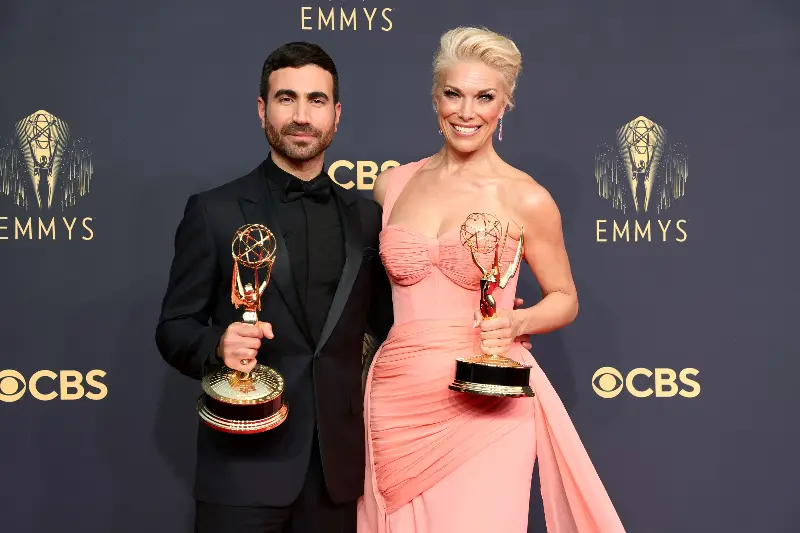 Brett Goldstein and Ted Lasso co-star Hannah Waddingham (Getty Images)