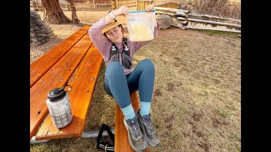 Runners in the US, Korea and Australia are making butter while they run. Udderly ridiculous. (INSTAGRAM/@LIB_CLAIRE)