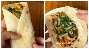 Craving a cheat meal? Try this spicy egg ghee roast roll instead of ordering a burger
