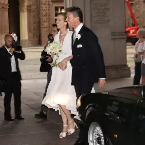 Supermodel Eva Herzigova shows how to be a glamorous bride at 53