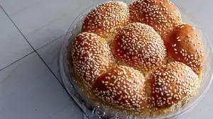 Lentil Bun Recipe for a Homemade High Protein Breakfast Made with Lentils and Served with a Fresh and Healthy Dip