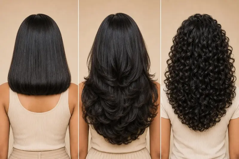 Go for sleek hairstyles. 
