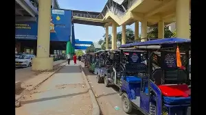 Filth, illegal parking clog key Gurugram metro stations