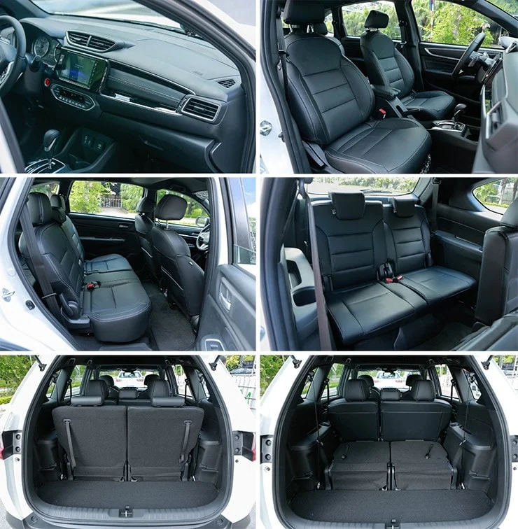 The flexibility of the seating arrangement in the Honda BR-V