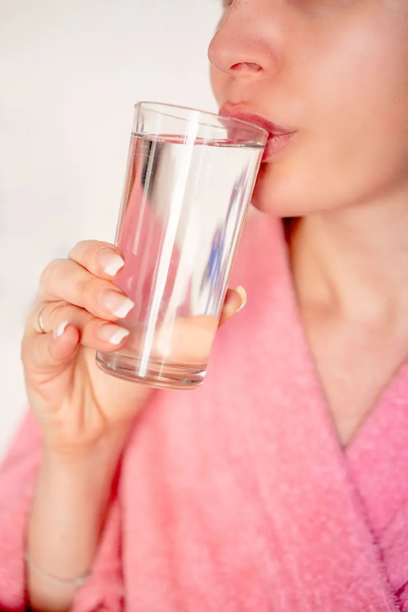 Drinking water a few times in the beginning of the day could help you hydrate.