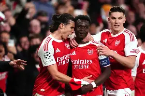 Arsenal 1-0 Atletico Madrid (2-1 on agg): Bukayo Saka on target as Gunners reach Champions League final