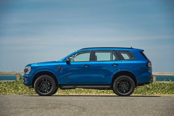 The 2026 Ford Everest's rear design is more youthful with a new LED light strip.